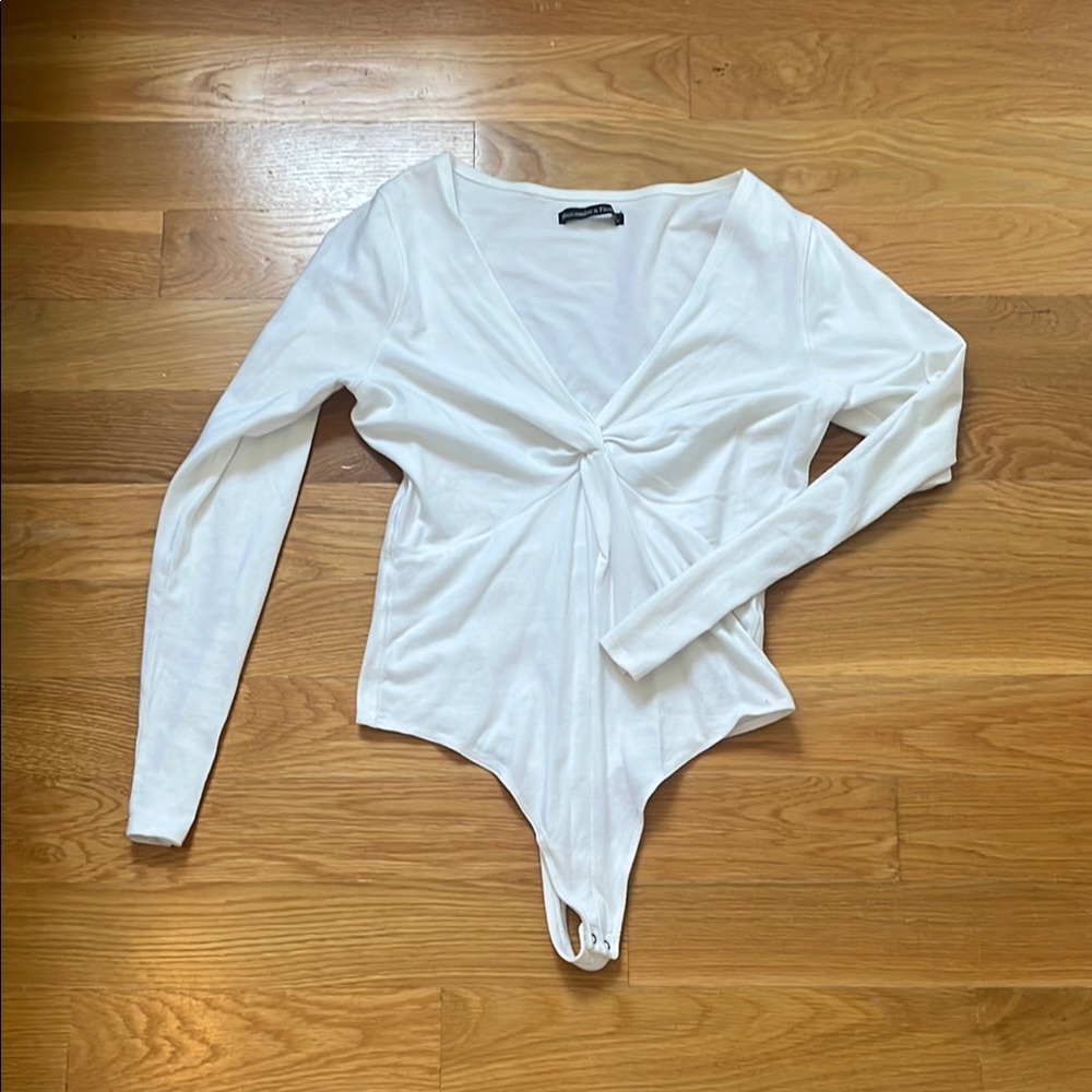 White Long Sleeve bodysuit